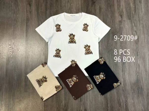 Bluzki damskie Roz Standard, Mix Kolor Paczka 8 szt